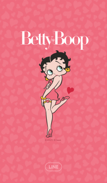 Betty Boop Monotone Line着せかえ 360円