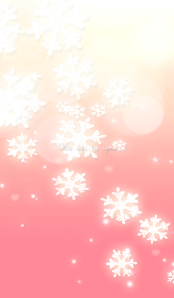 雪の結晶 キラキラ ピンククリスマス Line着せかえ 360円