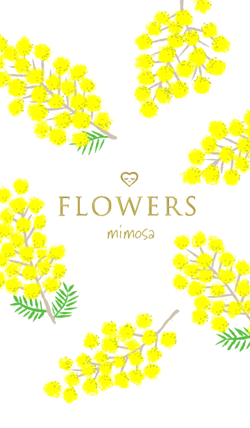 Flowers ミモザ Line着せかえ 360円