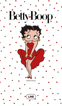 Betty Boop Monotone Line着せかえ 360円