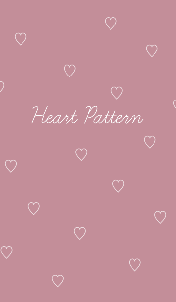 Heart Pattern くすみピンク Line着せかえ 370円