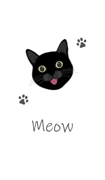 猫絵文字パック 黒猫 Line着せかえ 370円