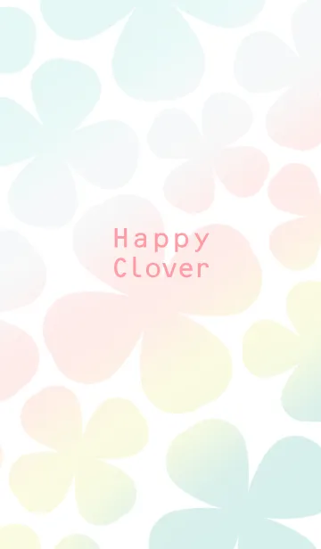[LINE着せ替え] 幸せを呼ぶ四つ葉のクローバー【ピンク】の画像1