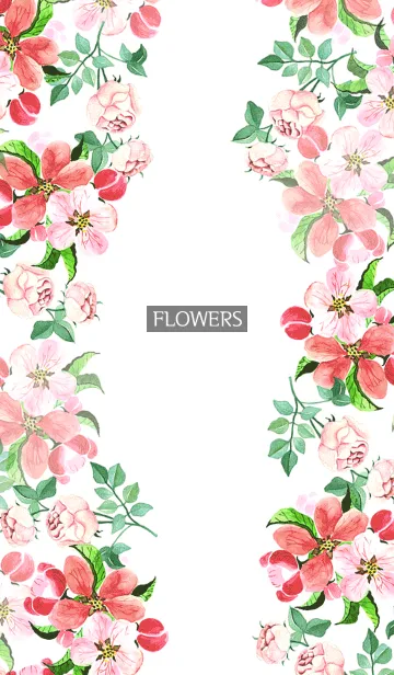 [LINE着せ替え] water color flowers_611の画像1