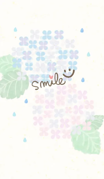 [LINE着せ替え] あじさい-スマイル11-の画像1