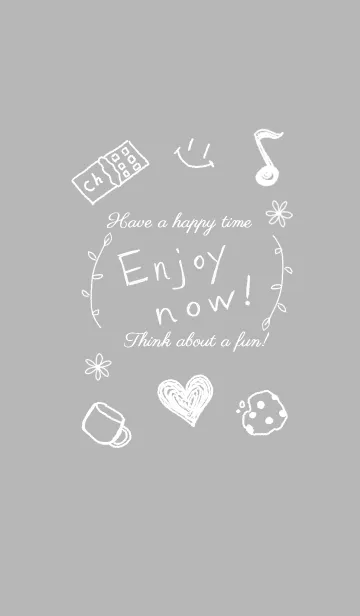 [LINE着せ替え] Enjoy now happy time！！の画像1