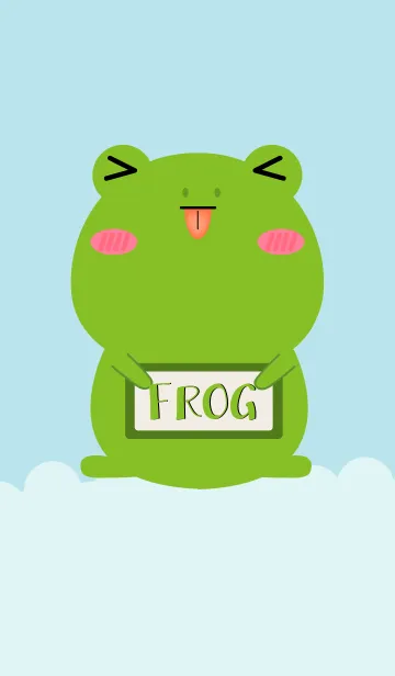 [LINE着せ替え] Simple Love Cute Frog Theme Vr.2 (jp)の画像1
