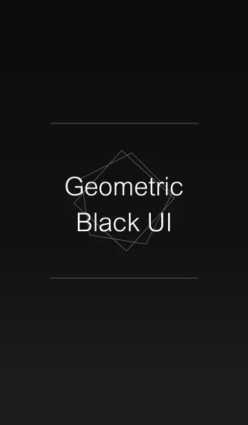[LINE着せ替え] Geometric Black UIの画像1