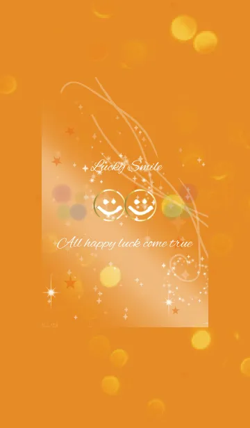 [LINE着せ替え] 運気が上がるスマイルの風水 /オレンジの画像1