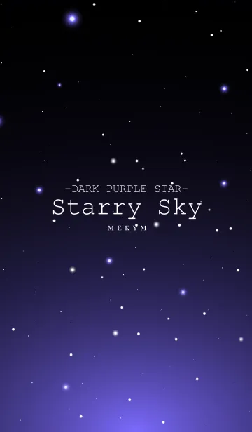 [LINE着せ替え] Starry Sky DARK PURPLE STARの画像1