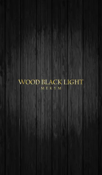 [LINE着せ替え] WOOD BLACK THEME -GOLD-の画像1