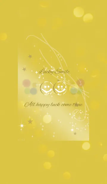[LINE着せ替え] 運気が上がるスマイルの風水 /ゴールドの画像1