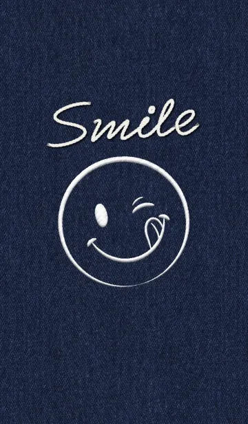 [LINE着せ替え] Simple Smile Denim 2の画像1