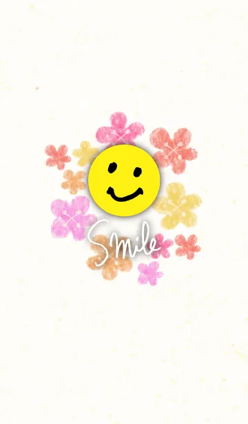 [LINE着せ替え] 大人水彩お花3-スマイル20-の画像1