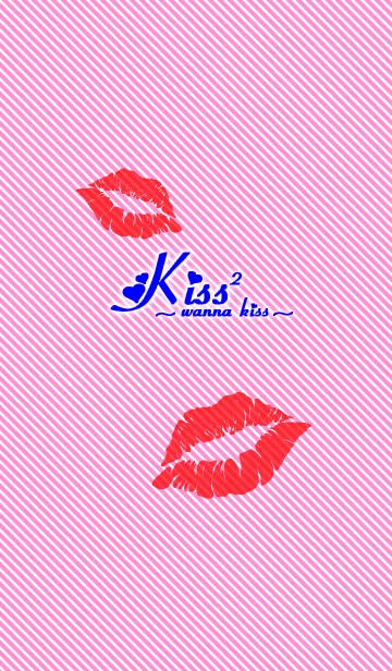 [LINE着せ替え] Kiss 2 -wanna kiss- Pinkの画像1