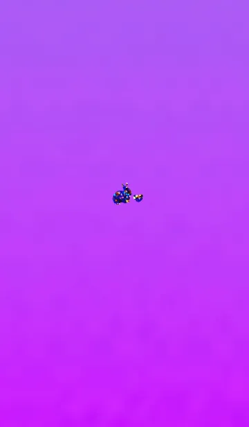 [LINE着せ替え] ラメうさのお守りパープルの画像1