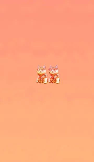 [LINE着せ替え] 金運二倍招き猫の画像1