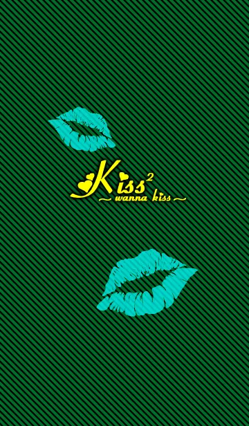 [LINE着せ替え] Kiss 2 -wanna kiss- Greenの画像1