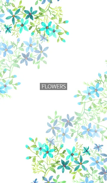 [LINE着せ替え] water color flowers_624の画像1