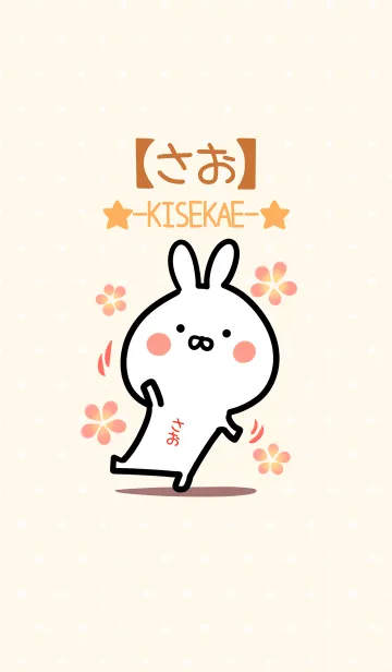 [LINE着せ替え] ☆【さお】のウサギ着せかえ☆の画像1