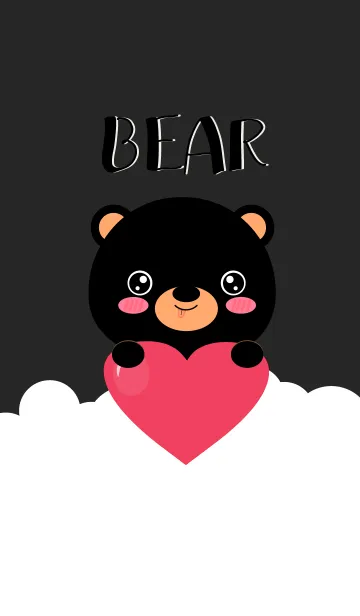 [LINE着せ替え] I,'m Lovely Black Bear Theme (jp)の画像1