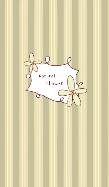 [LINE着せ替え] ナチュラルフラワー【北欧・サマー】の画像1