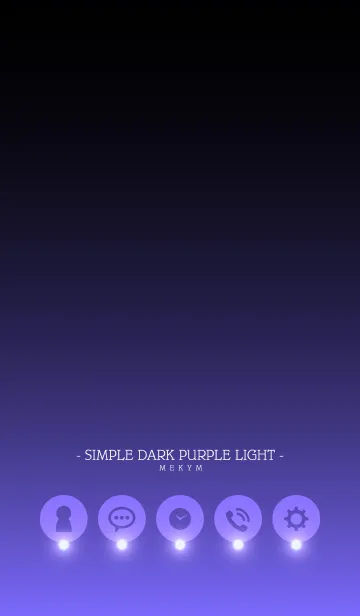 [LINE着せ替え] - SIMPLE DARK PURPLE LIGHT -の画像1