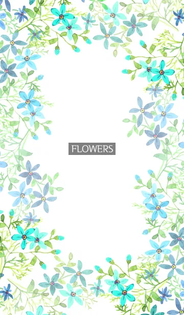 [LINE着せ替え] water color flowers_622の画像1