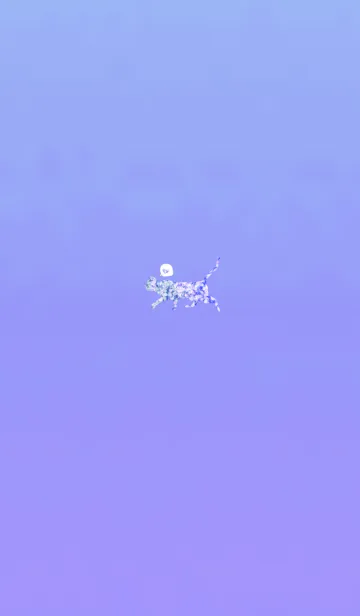 [LINE着せ替え] 恋愛運のパープルブルーダイヤキャットの画像1