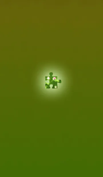 [LINE着せ替え] 運気を上げるライトグリーンパズルの画像1