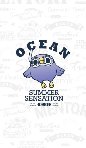 [LINE着せ替え] めんトリ -SUMMER SENSATION-の画像1