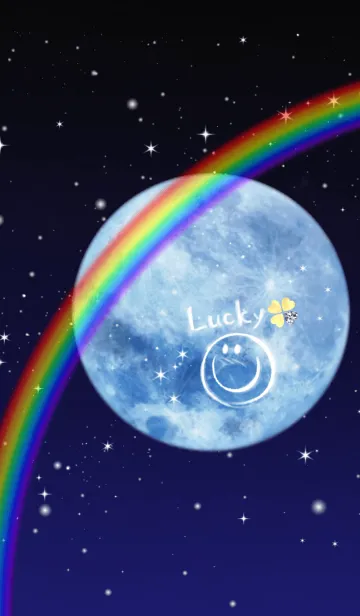 [LINE着せ替え] 全ての運気アップ♡幸運の月虹の画像1