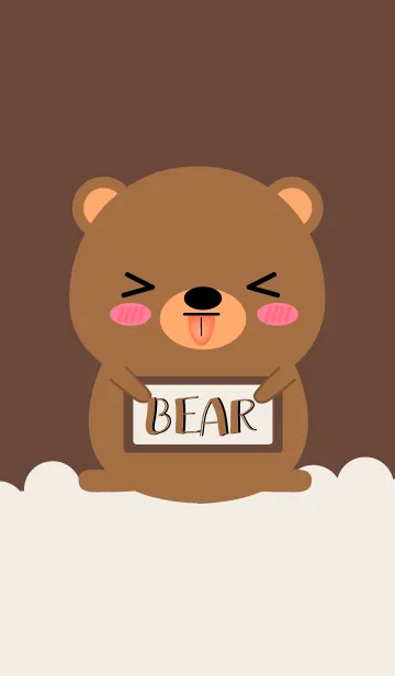 [LINE着せ替え] Simple Love Cute Bear Theme Vr.2 (jp)の画像1