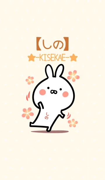 [LINE着せ替え] ☆【しの】のウサギ着せかえ☆の画像1