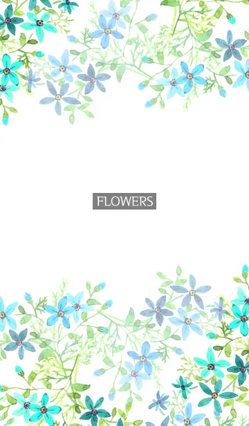 [LINE着せ替え] water color flowers_621の画像1
