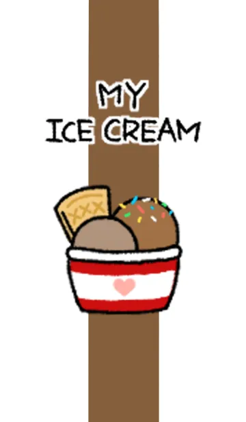 [LINE着せ替え] MY ICE CREAM -CHOCOLATE- ＠SUMMERの画像1