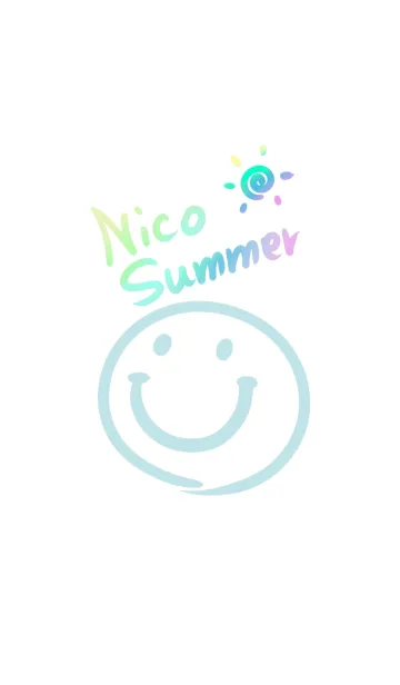 [LINE着せ替え] 全体運がUPする夏のニコちゃんの画像1