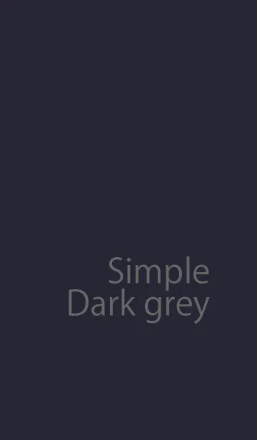 [LINE着せ替え] Simple Dark greyの画像1