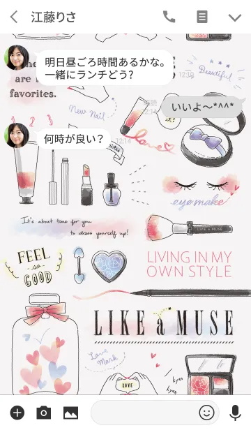[LINE着せ替え] LIKE a MUSEの画像3