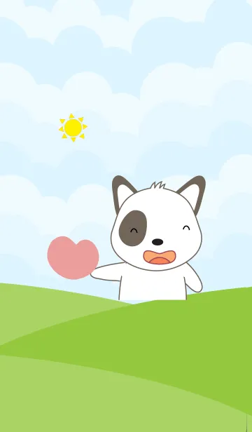 [LINE着せ替え] Cute dog theme v.7 (JP)の画像1
