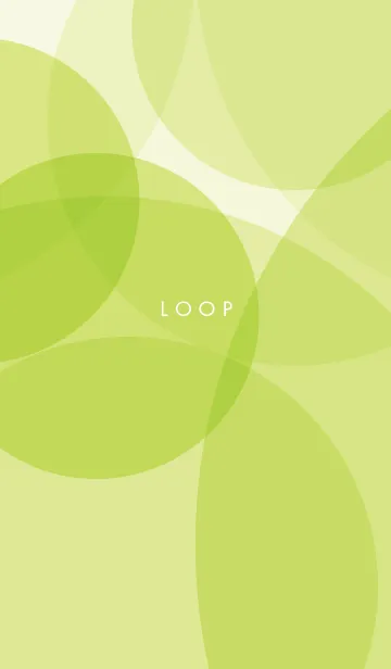 [LINE着せ替え] loop / light greenの画像1