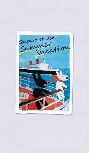 [LINE着せ替え] リサとガスパール -Summer Vacation-の画像1