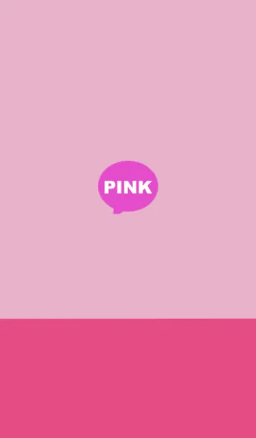 [LINE着せ替え] ピンクのツートン。基本シンプル。の画像1