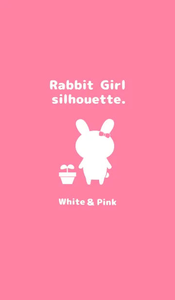 [LINE着せ替え] Rabbit Girl silhouette.の画像1
