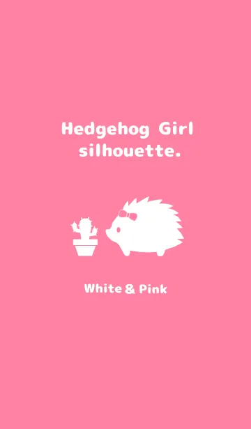 [LINE着せ替え] Hedgehog Girl silhouette.の画像1