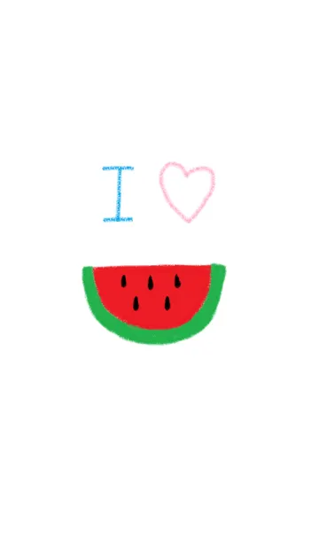 [LINE着せ替え] I LOVE WATER MELONの画像1