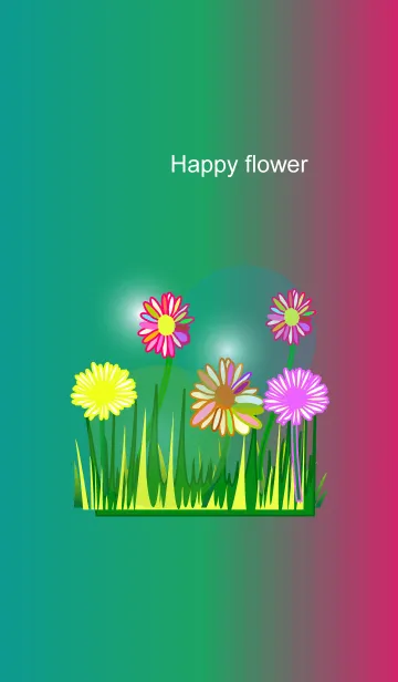 [LINE着せ替え] Rainbow flower flower 5の画像1