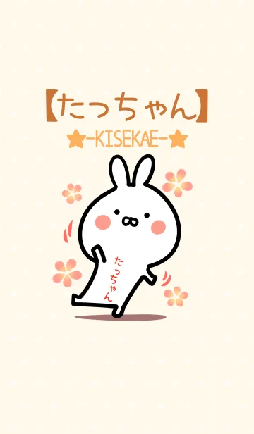 [LINE着せ替え] ☆【たっちゃん】のウサギ着せかえ☆の画像1