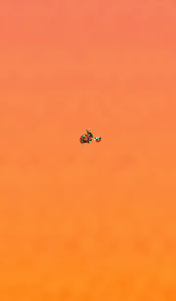 [LINE着せ替え] ラメうさのお守りオレンジの画像1