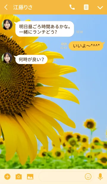 [LINE着せ替え] ひまわり-sunflower-2 ver.2の画像3